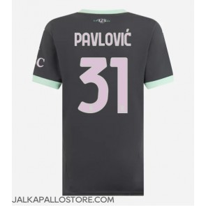 AC Milan Strahinja Pavlovic #31 Kolmaspaita Naisten 2024-25 Lyhythihainen